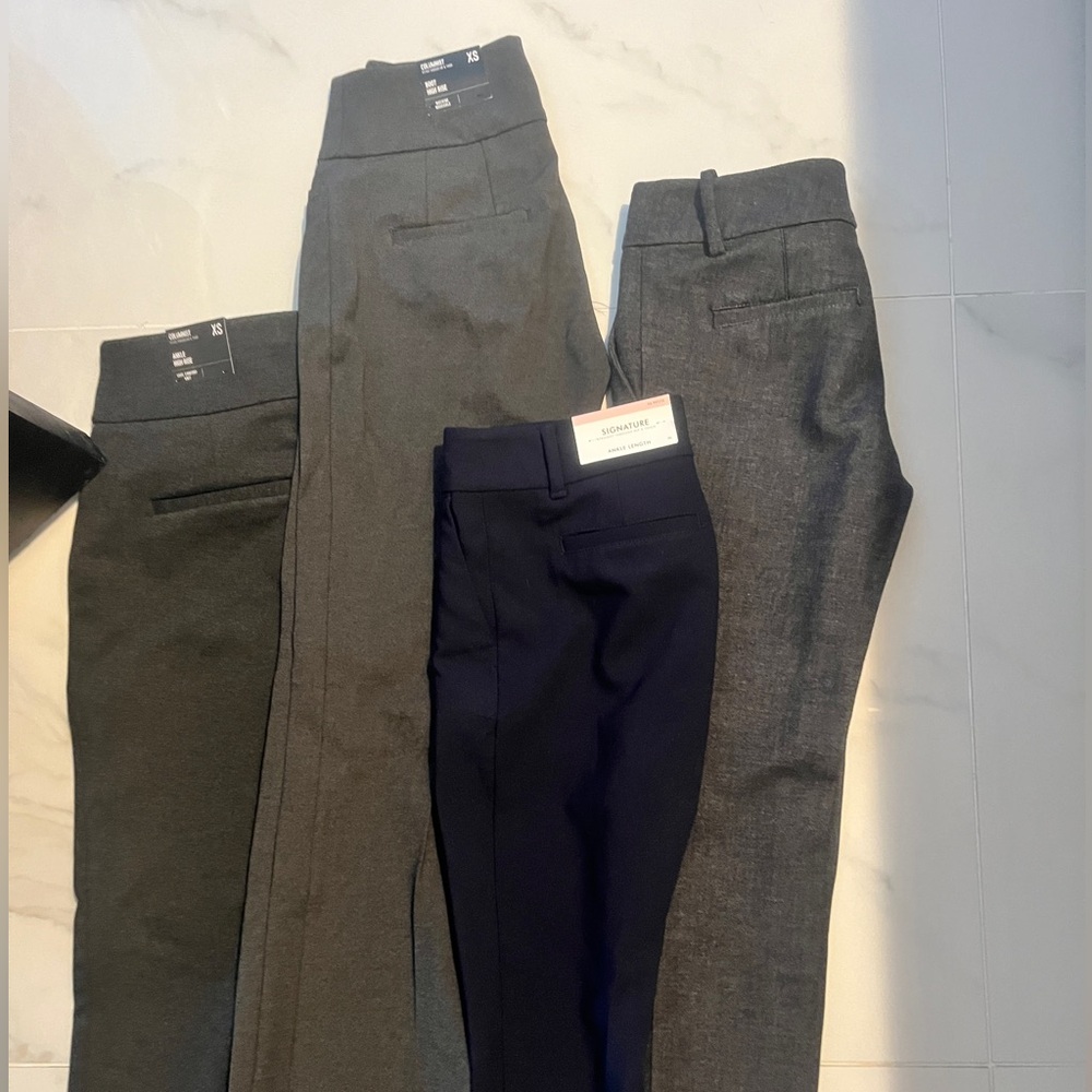 Huge Bundle of women's dress clothes pants pencil skirts 00/0 xs express WHBM